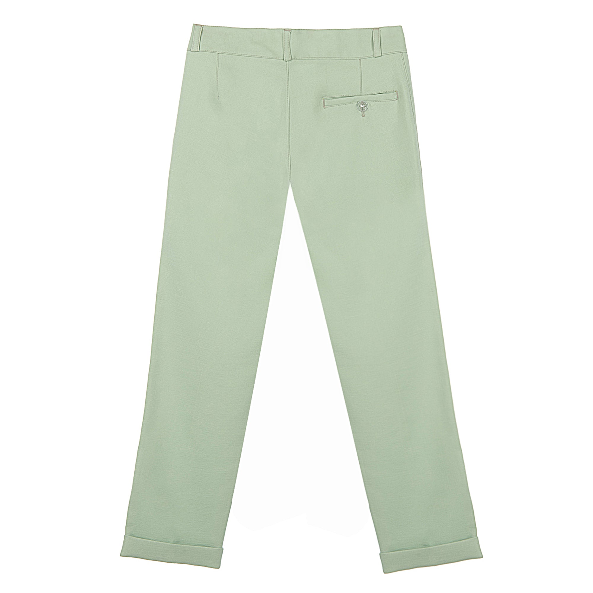 Mint Yeşili Keten Erkek Çocuk Takım Elbise 1-14 Yaş Yazlık Şık Set