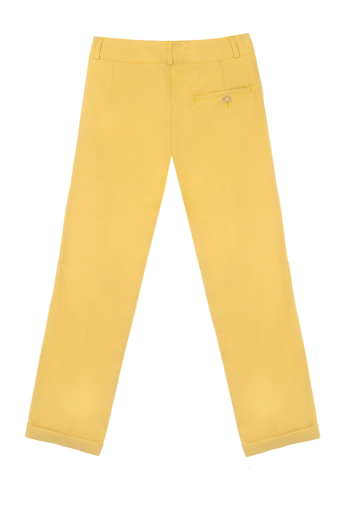 Sarı Keten Erkek Çocuk Takım Elbise | 1-14 Yaş Yazlık Şık Set